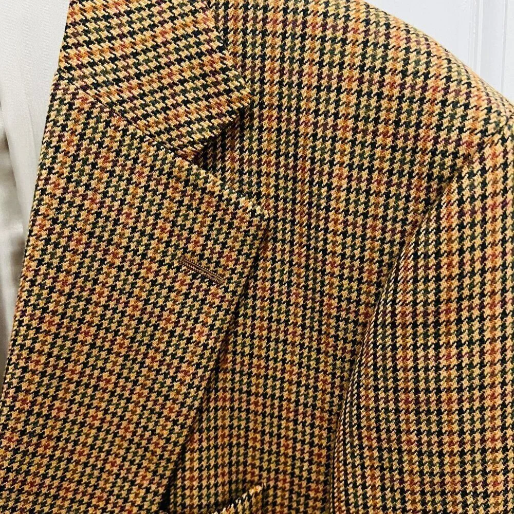 Paul Stuart Wool Sport Coat Blazer Jacket Size 46 Long